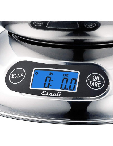 Balanza de Cocina Escali Rondo Acero Inoxidable 4.99kg