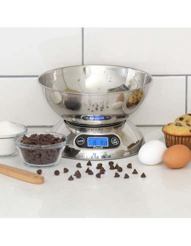 Balanza de Cocina Escali Rondo Acero Inoxidable 4.99kg