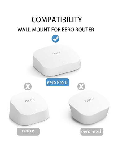 Soporte de Montaje en Pared Huafly para Eero Pro 6 WiFi 2Pcs