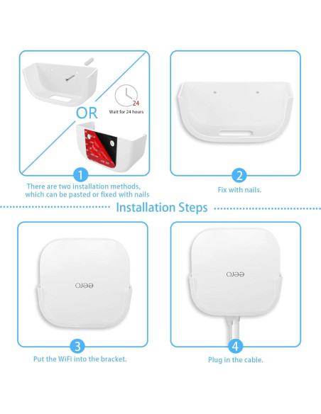 Soporte de Montaje en Pared Huafly para Eero Pro 6 WiFi 2Pcs