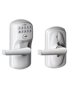 Cerradura de Teclado Schlage FE595 PLY 626 ELA Cromo Cepillado