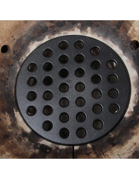 Parrilla de Carbón de Hierro Fundido 9" para Kamado Grande