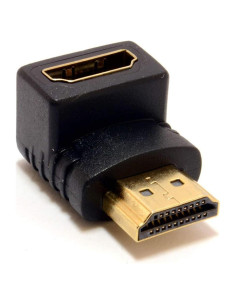 Adaptador HDMI 90 Grados Keple, Chapado en Oro, Soporta 1080p