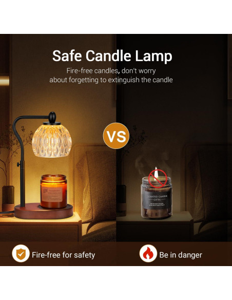 Lámpara Calentadora de Velas NVRGIUP con Temporizador 50W Negro