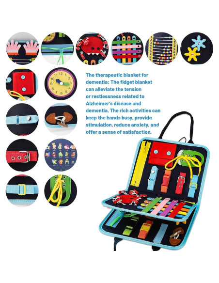 Manta Antiestrés Sensorial Lefeke para Demencia y Autismo