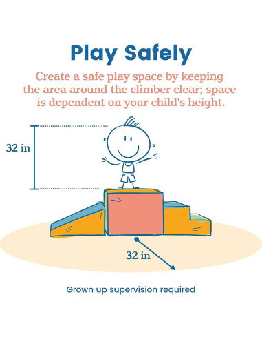 Escalador de Espuma ECR4Kids SoftZone Junior 4 Piezas