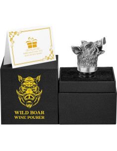 Aerador y Tapón de Vino Cabeza de Jabalí LULLEA 2-en-1 2
