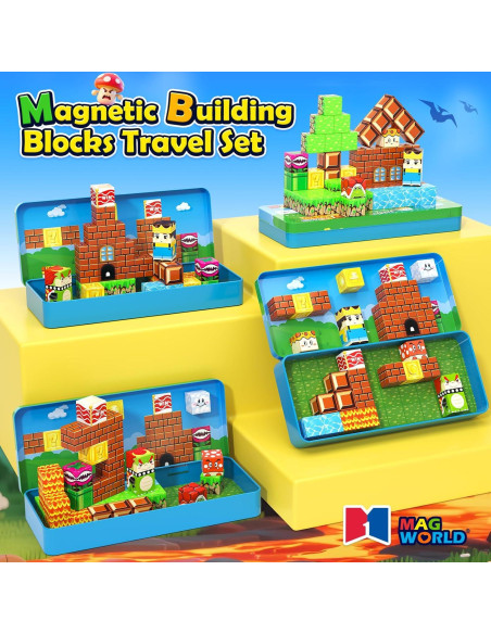 Bloques Magnéticos Educativos para Niños 3-12 Años - Juguete STEM Bloques Magnéticos Educativos para Niños 3-12 Años - Juguete STEM