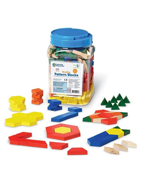 Bloques de Patrón de Madera Learning Resources 250 Piezas