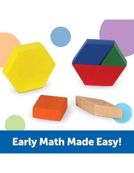 Bloques de Patrón de Madera Learning Resources 250 Piezas