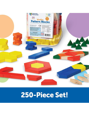 Bloques de Patrón de Madera Learning Resources 250 Piezas