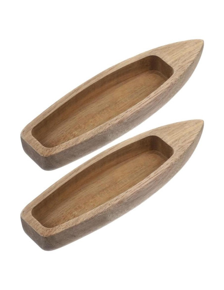 Modelo de Barco de Madera Alipis 2 Piezas Decoración DIY