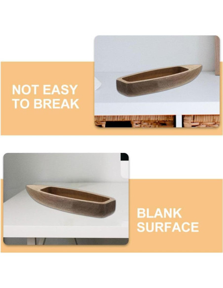 Modelo de Barco de Madera Alipis 2 Piezas Decoración DIY