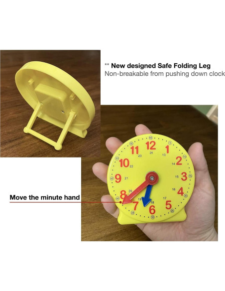 Reloj de Aprendizaje para Niños CM Wealth 10.4 cm 12/24 Horas