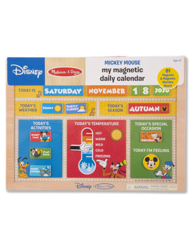 Calendario Magnético de Madera Mickey Mouse Melissa & Doug