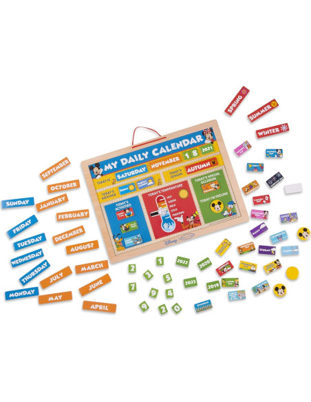 Calendario Magnético de Madera Mickey Mouse Melissa & Doug