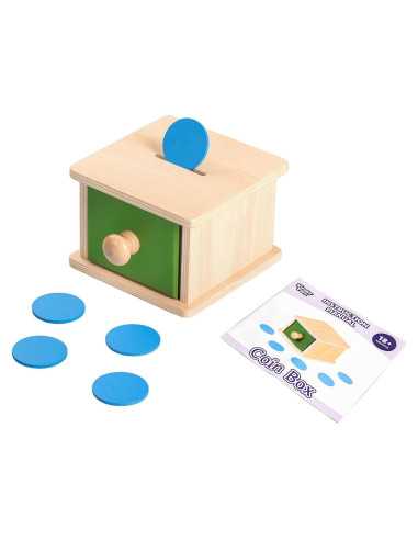 Caja de Monedas de Madera Kinder Park 18+ Meses Clasificador