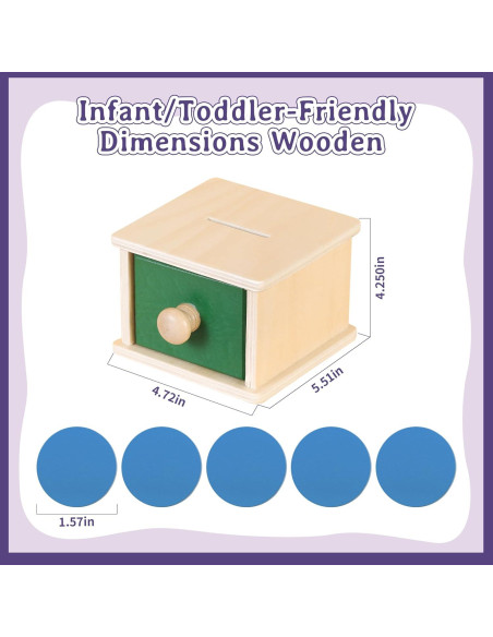 Caja de Monedas de Madera Kinder Park 18+ Meses Clasificador