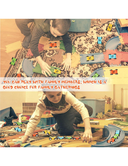 24 Coches de Madera XLSXEXCL para Rampa - Juguete Infantil