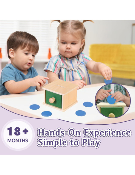Caja de Monedas de Madera Kinder Park 18+ Meses Clasificador