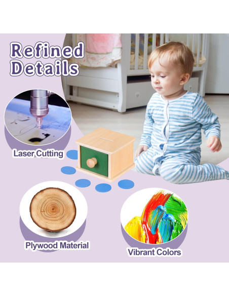 Caja de Monedas de Madera Kinder Park 18+ Meses Clasificador