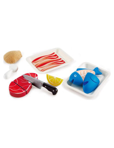 Conjunto de Comida de Juego Hape - Proteínas para Niños