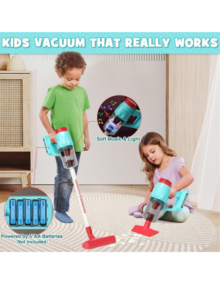 Juego de Limpieza para Niños Cleboen con Aspiradora 3 en 1