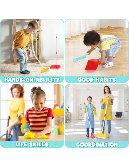 Juego de Limpieza para Niños Cleboen con Aspiradora 3 en 1