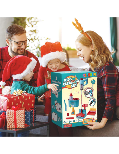 Juego de Limpieza para Niños Cleboen con Aspiradora 3 en 1