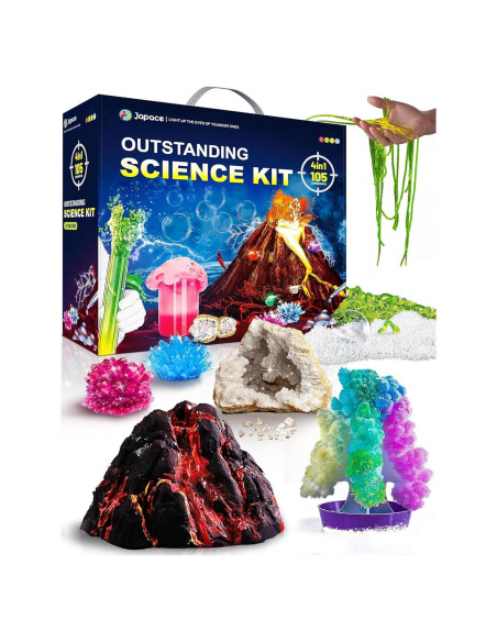 Kit de Ciencia 4-en-1 Japace | 105 Experimentos STEM para Niños