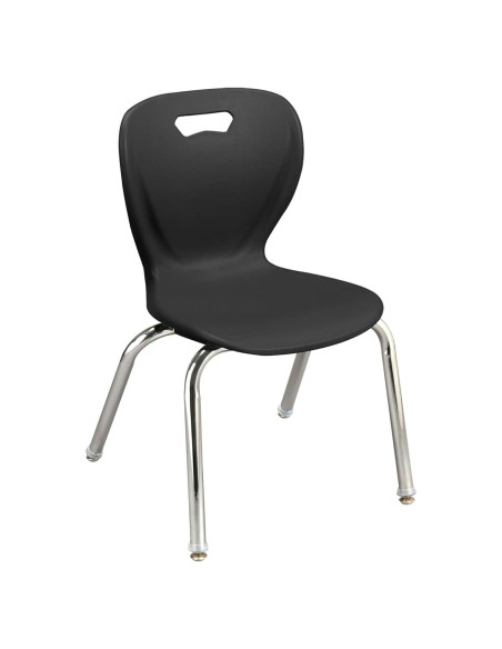 Silla Escolar Ergonómica Learniture Shapes Negra - Paquete de 4