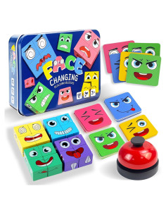 Juego de Cubo Mágico de Madera ChristmaxStore - Rompecabezas Educativo