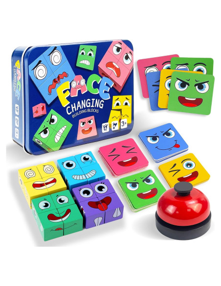 Juego de Cubo Mágico de Madera ChristmaxStore - Rompecabezas Educativo
