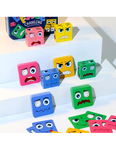 Juego de Cubo Mágico de Madera ChristmaxStore - Rompecabezas Educativo