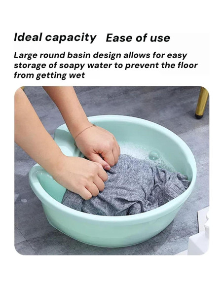 Lavadero 2-en-1 Genérico para Lavar Ropa a Mano - Antideslizante