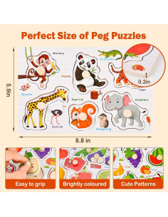 Rompecabezas de Madera Wooderma 6 Piezas Educativos para Niños 2