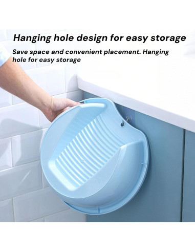 Lavadero 2-en-1 Genérico para Lavar Ropa a Mano - Antideslizante