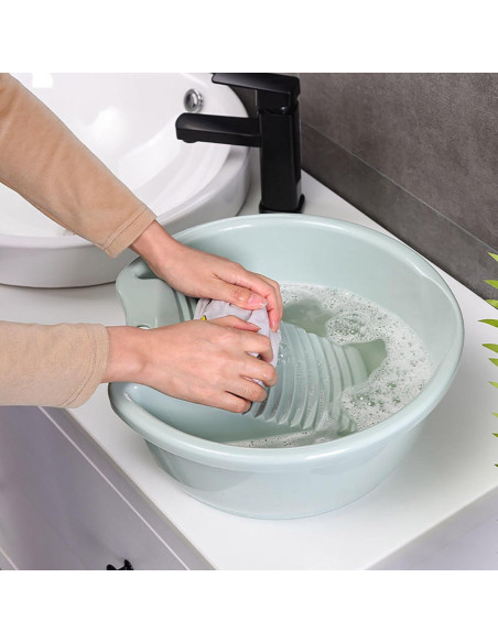 Lavadero 2-en-1 Genérico para Lavar Ropa a Mano - Antideslizante