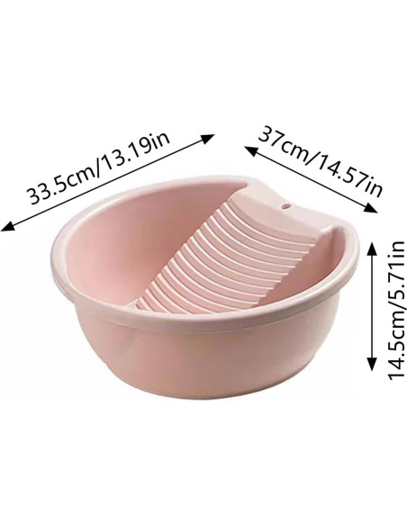 Lavadero 2-en-1 Genérico para Lavar Ropa a Mano - Antideslizante