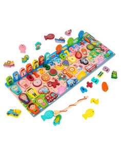 Juguetes Montessori TUYFKDS para Niños - Aprendizaje Números y Apilamiento