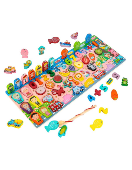 Juguetes Montessori TUYFKDS para Niños - Aprendizaje Números y Apilamiento Juguetes Montessori TUYFKDS para Niños - Aprendizaje Números y Apilamiento