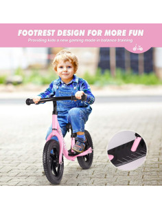 Bicicleta de Equilibrio Birtech Rosa 12 Pulgadas Ajustable 2