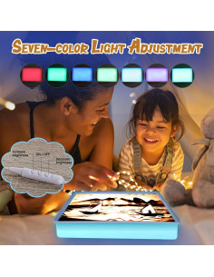 Mesa de Luz Educativa Sensorial Danemort 39.9x27.9 cm 7 Colores 2