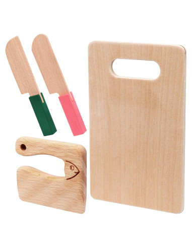 Juego de Cuchillos de Madera para Niños VAIPI - 4 Piezas
