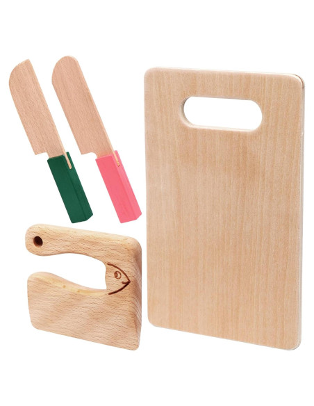 Juego de Cuchillos de Madera para Niños VAIPI - 4 Piezas