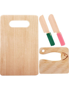 Juego de Cuchillos de Madera para Niños VAIPI - 4 Piezas 2