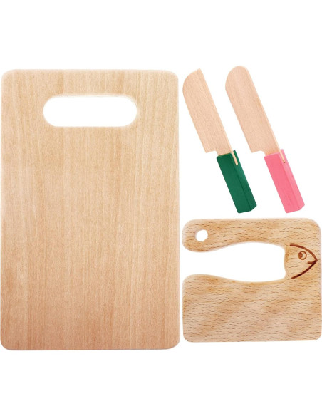 Juego de Cuchillos de Madera para Niños VAIPI - 4 Piezas