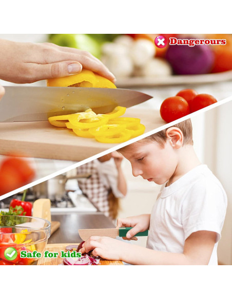 Juego de Cuchillos de Madera para Niños VAIPI - 4 Piezas