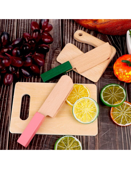 Juego de Cuchillos de Madera para Niños VAIPI - 4 Piezas