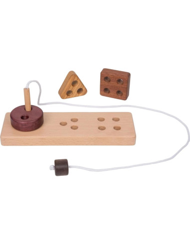 Juguete de Enhebrado de Madera Adena Montessori 22.9 cm